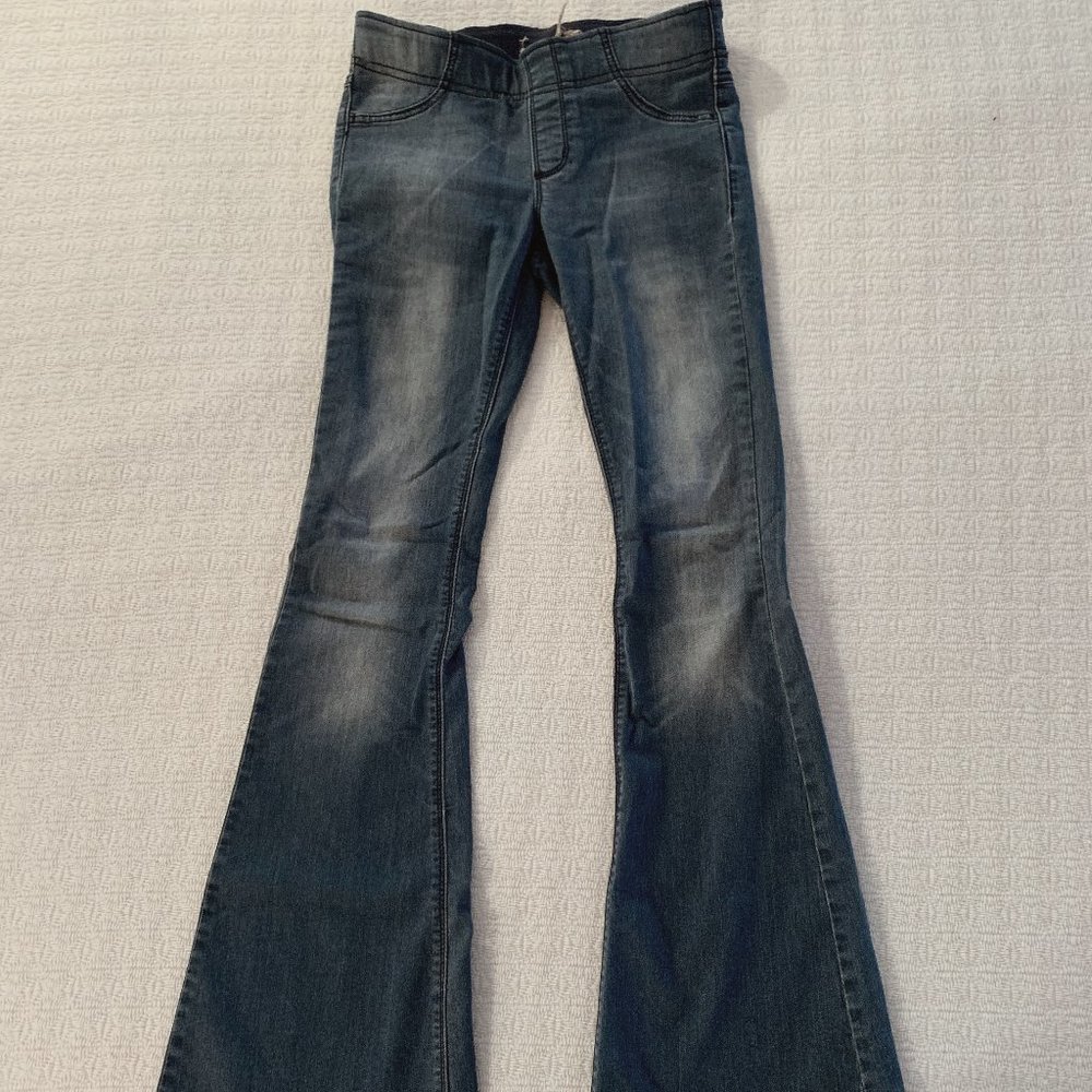 Free People faded flare jeans